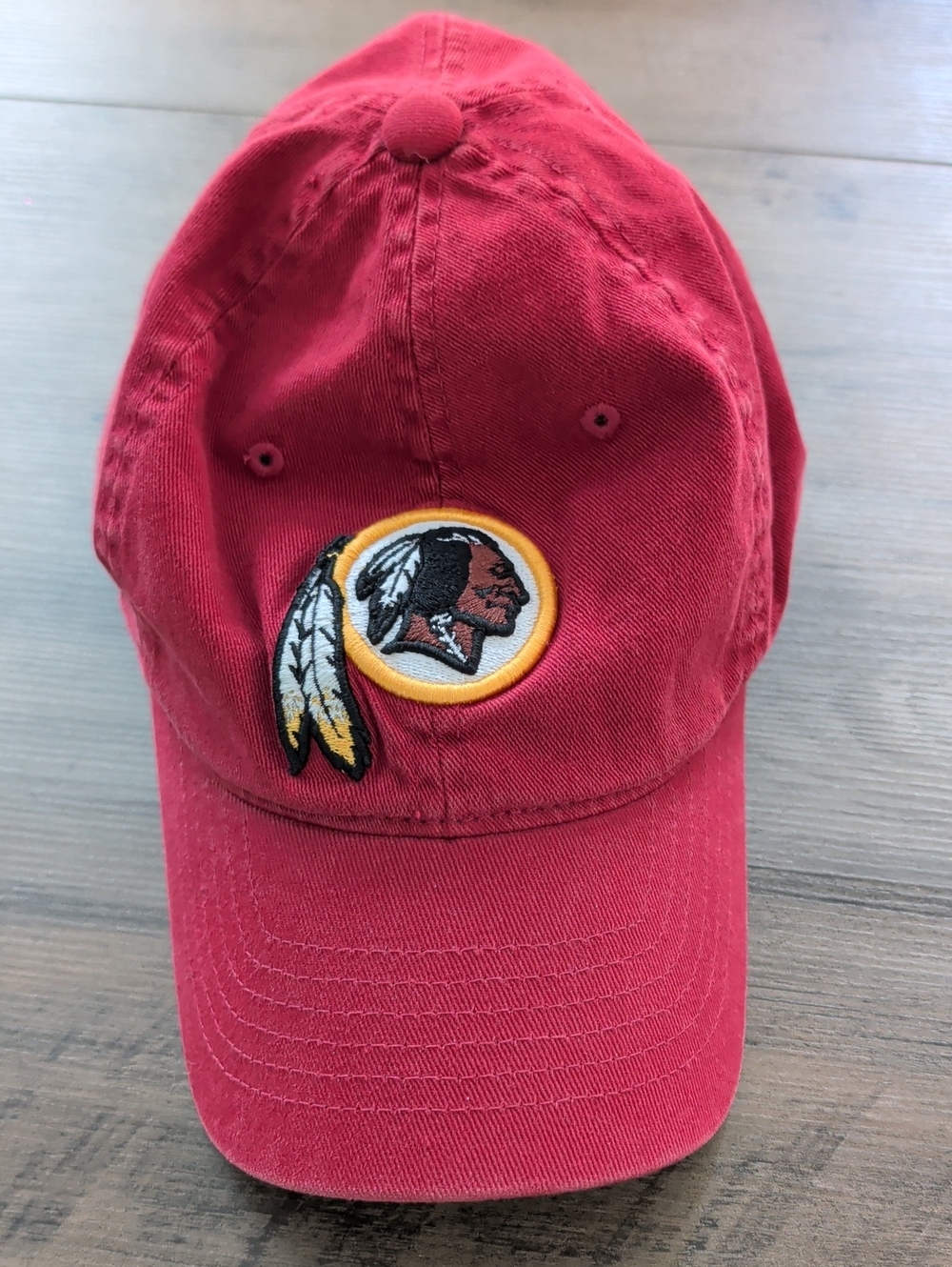 Reebok Kids Red Baseball Cap with Embroidered Native Profile Patch